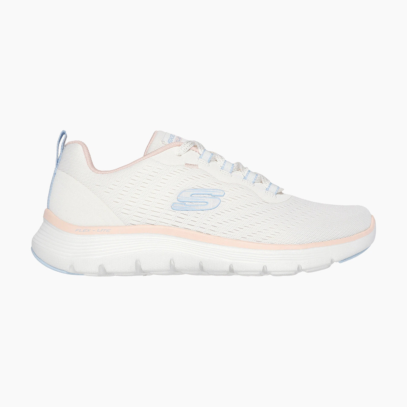NTMT-NATURAL MESH/LIGHT BLUE & PEACH TRIM