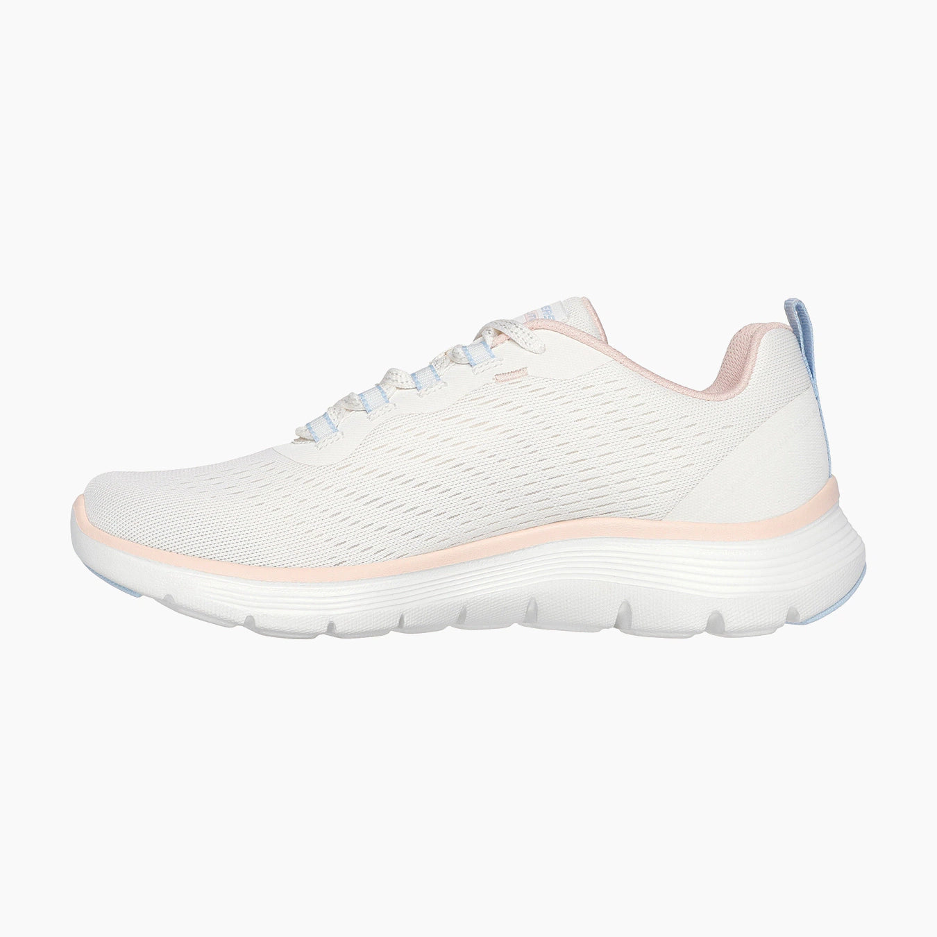 NTMT-NATURAL MESH/LIGHT BLUE & PEACH TRIM