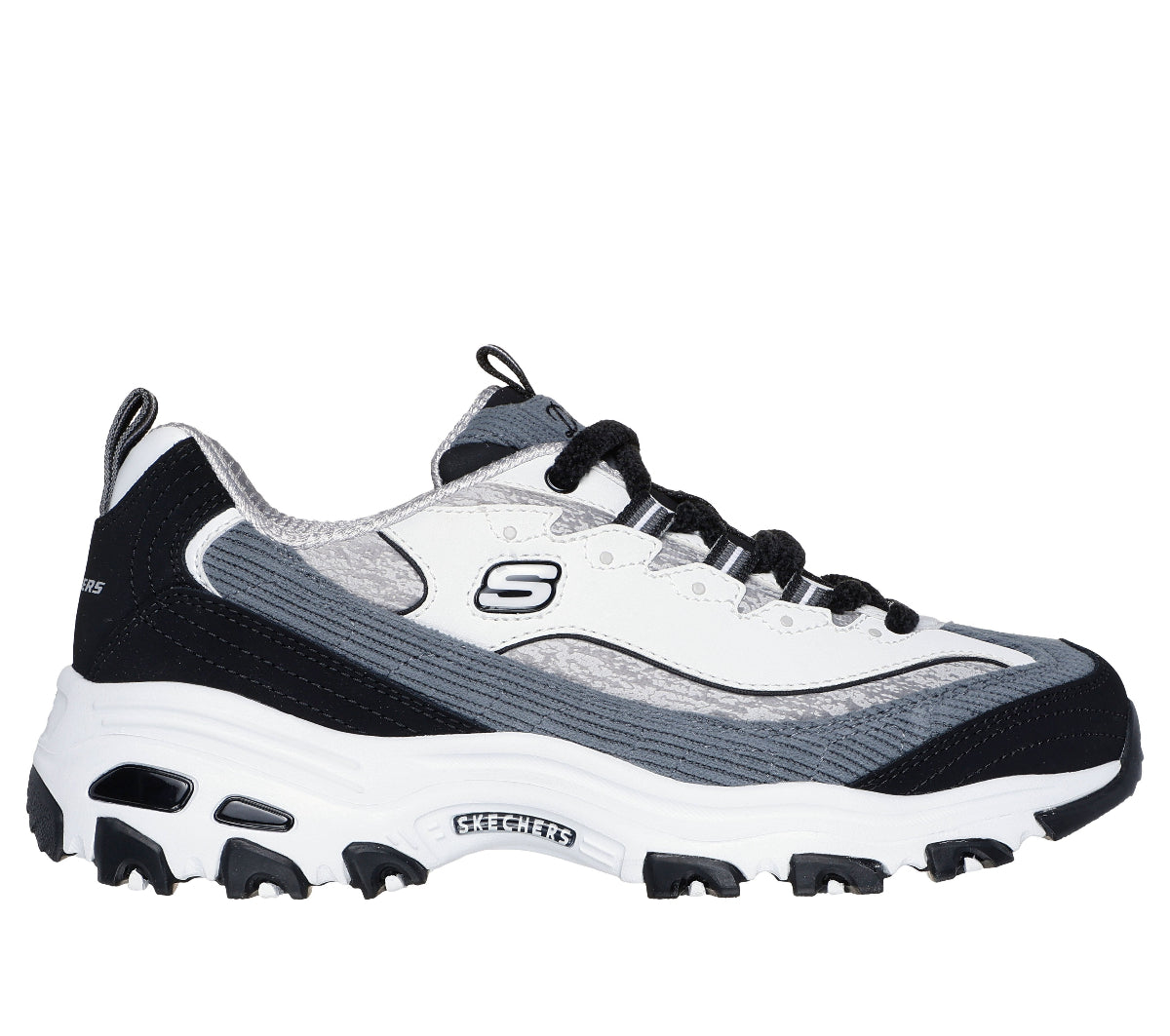 DLITES#WBGY-BLACK LEATHER/DURALEATHER/GRAY CORDURO/BLACK