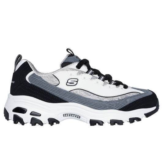 DLITES#WBGY-BLACK LEATHER/DURALEATHER/GRAY CORDURO/BLACK