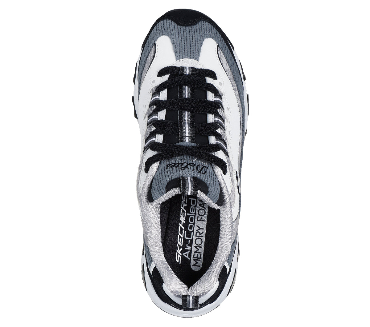 DLITES#WBGY-BLACK LEATHER/DURALEATHER/GRAY CORDURO/BLACK