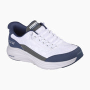 150404#WNV-WHITE MESH/NAVY PU
