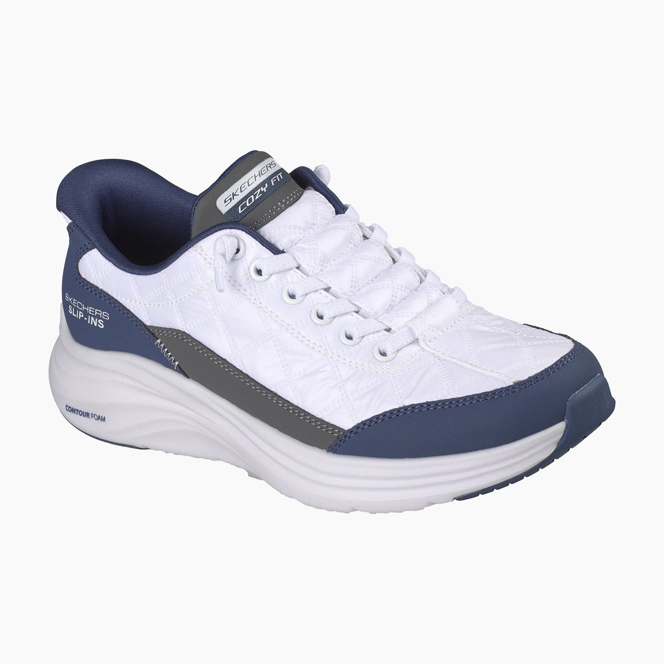 150404#WNV-WHITE MESH/NAVY PU