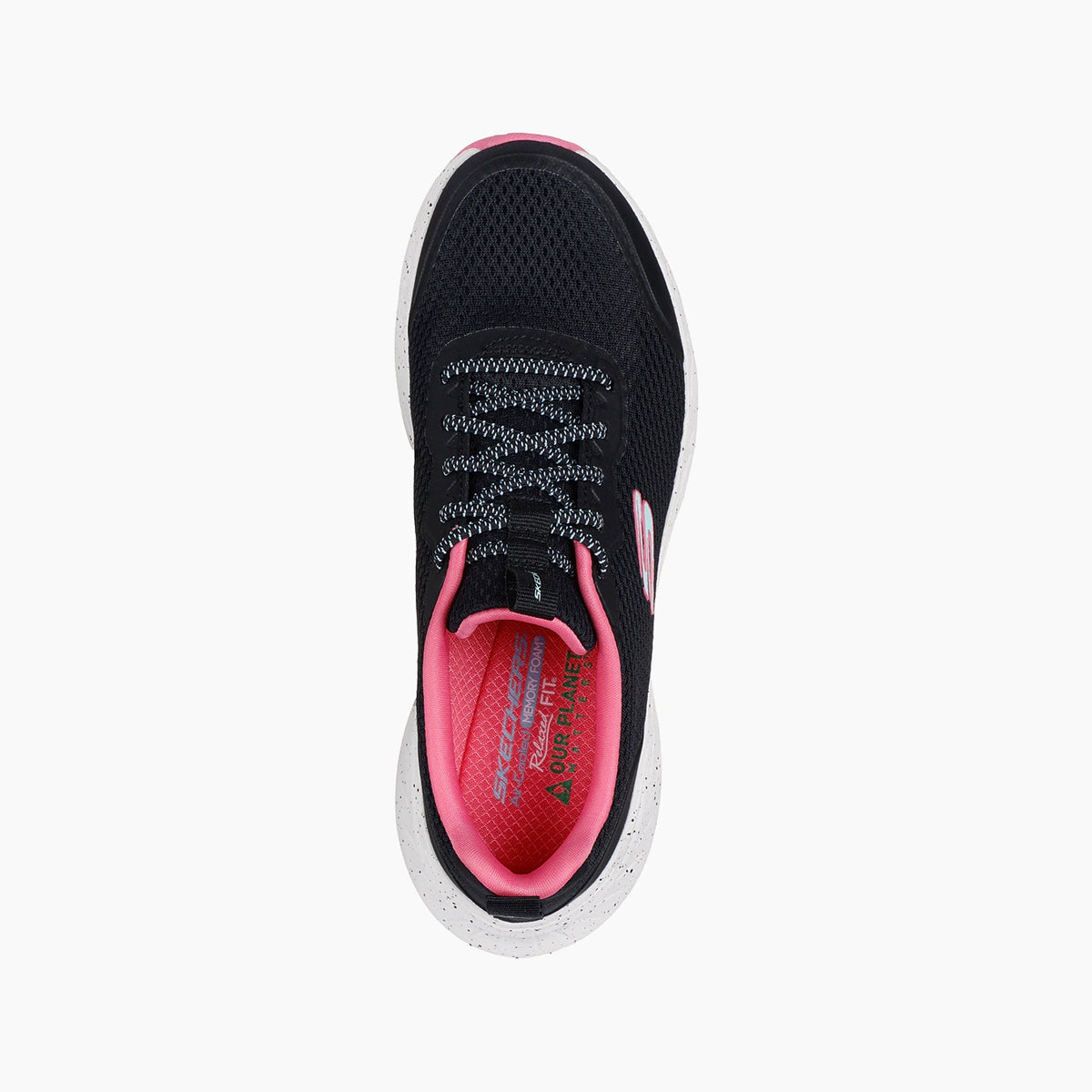 BKPK-BLACK SYNTHETIC/PINK TRIM