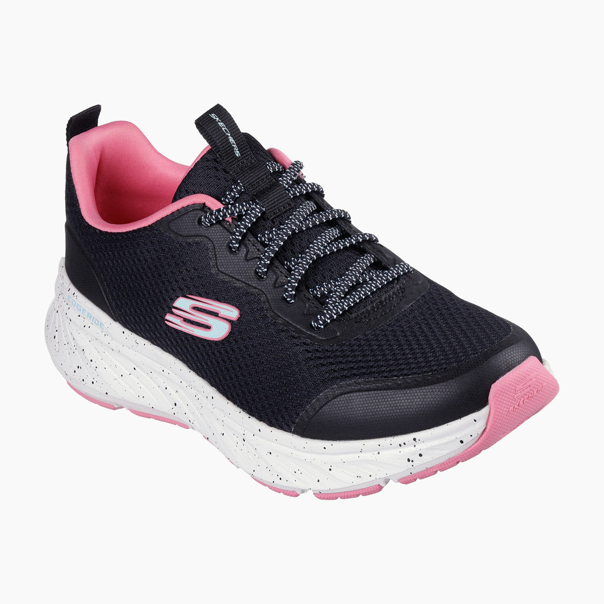 BKPK-BLACK SYNTHETIC/PINK TRIM