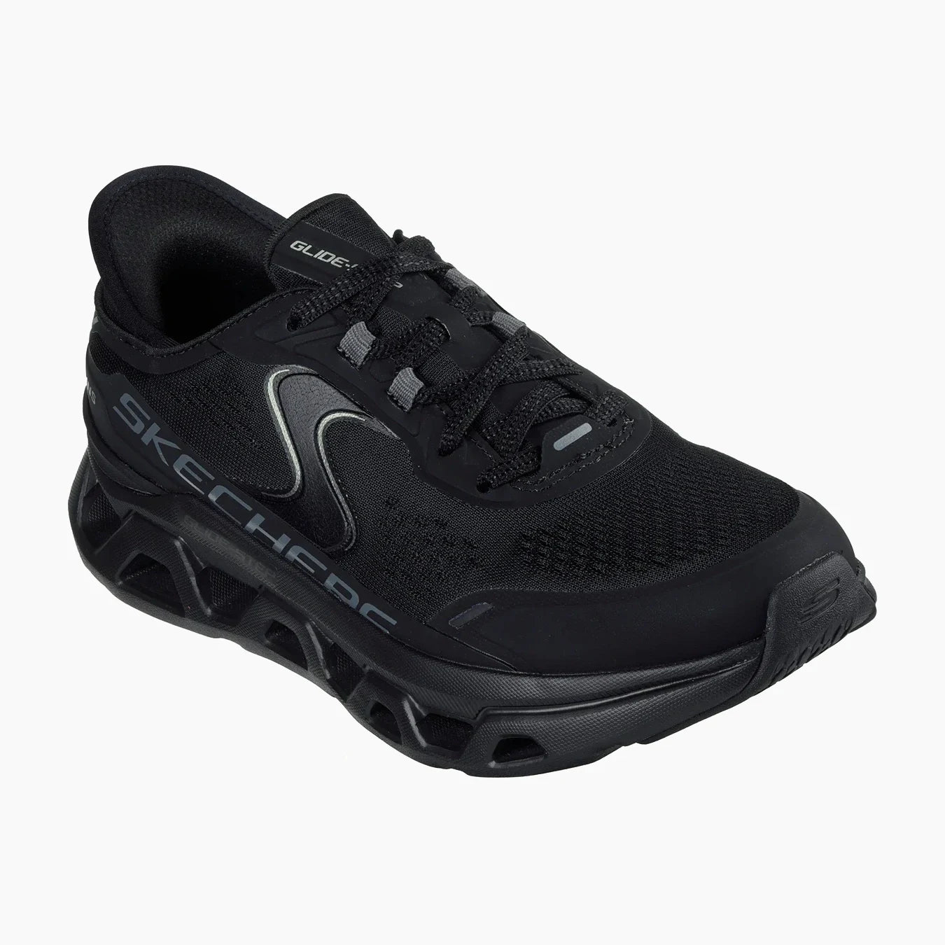 150510#BBK-BLACK SYNTHETIC/MESH/GUNMETAL TRIM