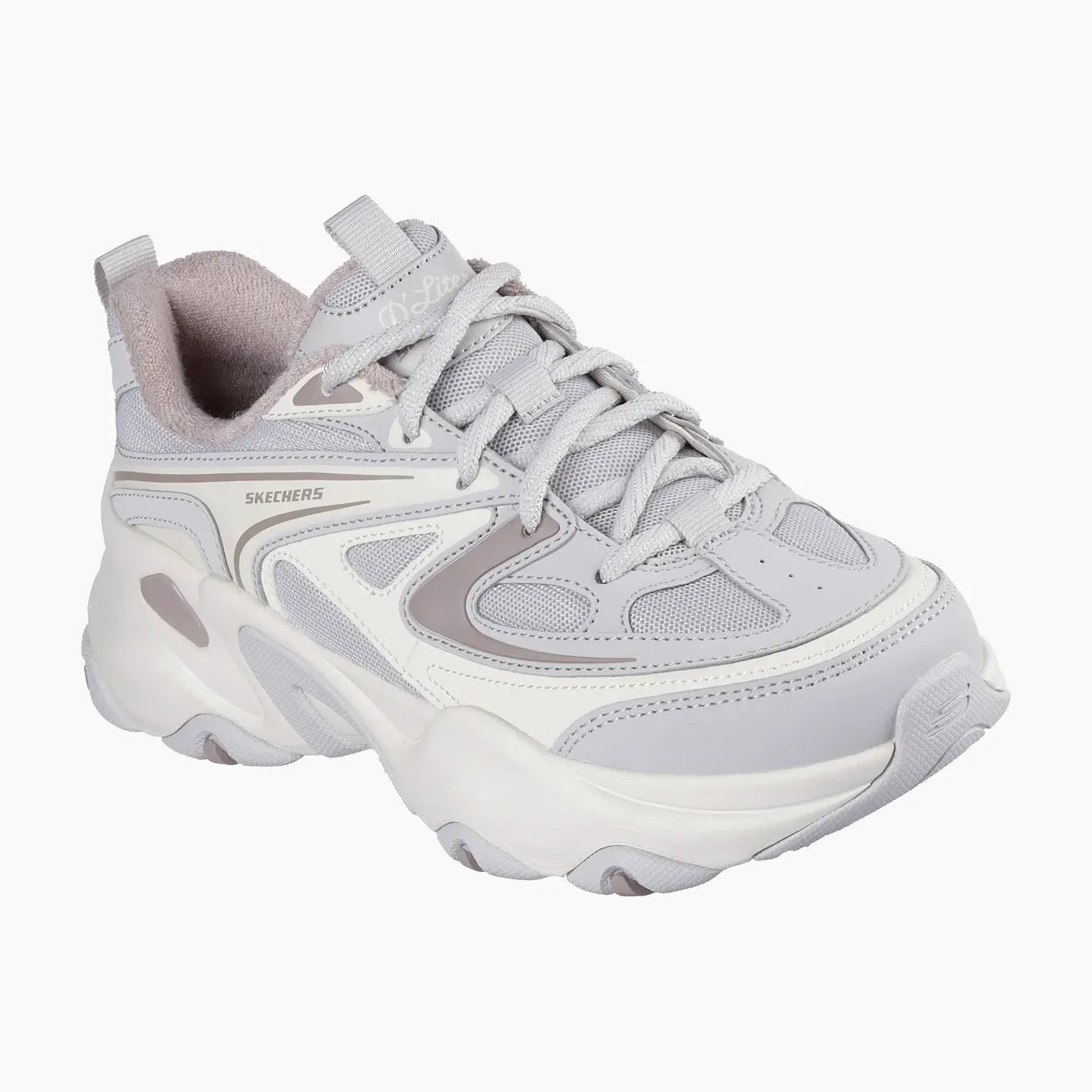 DLITES#LGMT-LIGHT GRAY LEATHER/MULTI TRIM