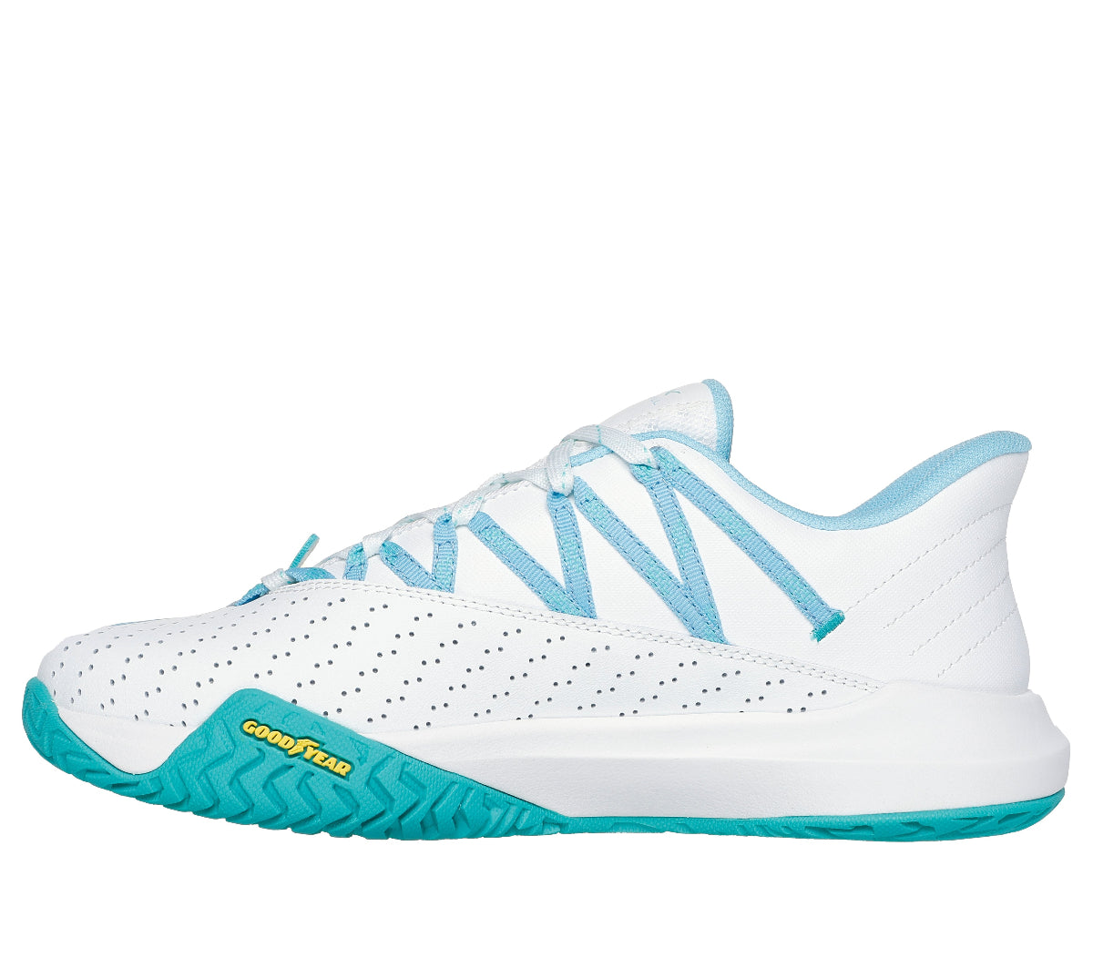 172110#WLB-WHITE LEATHER/MESH LT. BLUE TRIM