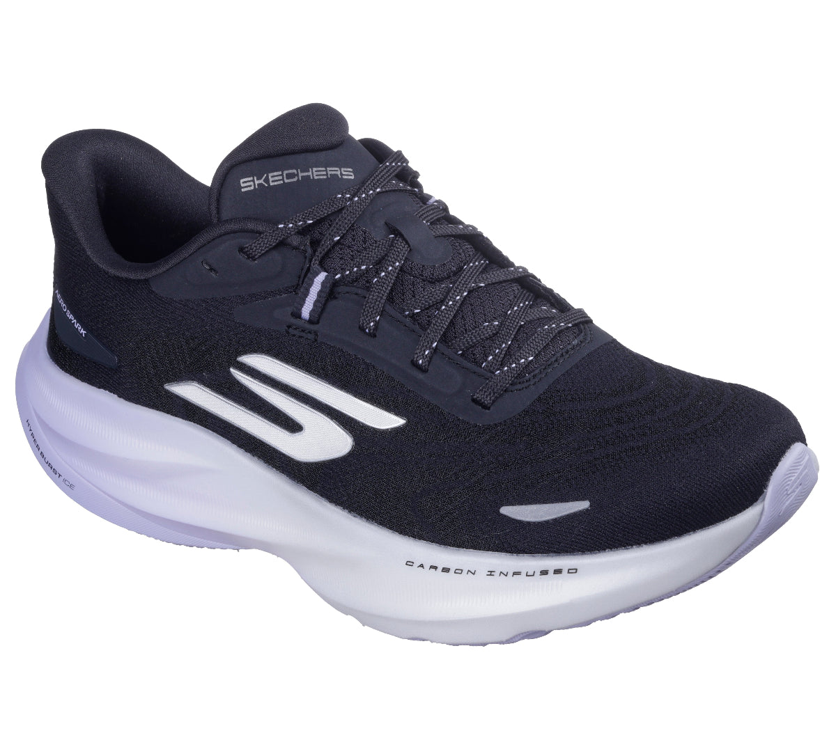 172200#BKPR-BLACK TEXTILE/PURPLE TRIM
