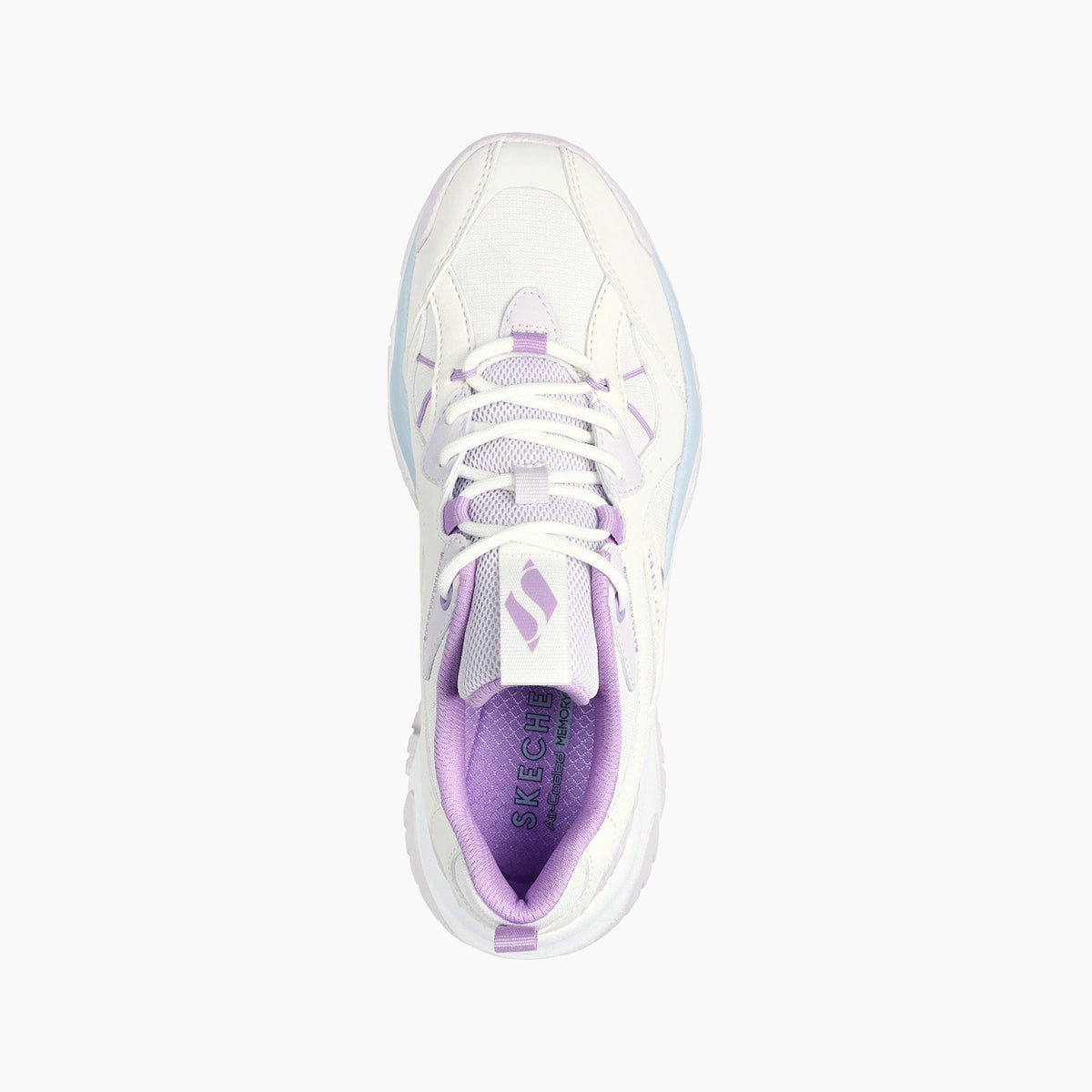 WLPR-WHITE DURALEATHER/LT AND DARK PURPLE TRIM