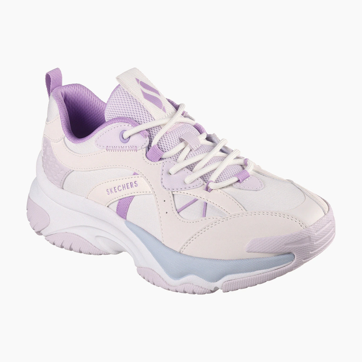 WLPR-WHITE DURALEATHER/LT AND DARK PURPLE TRIM