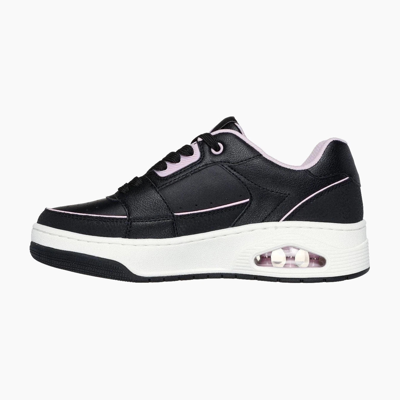 177710#BKLP-BLACK LEATHER/ PINK DURALEATHER TRIM