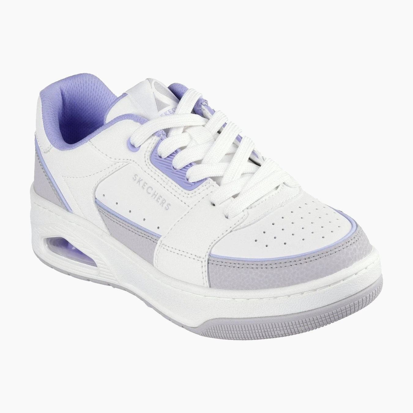 177710#WLV-WHITE LEATHER/ LAV DURALEATHER TRIM