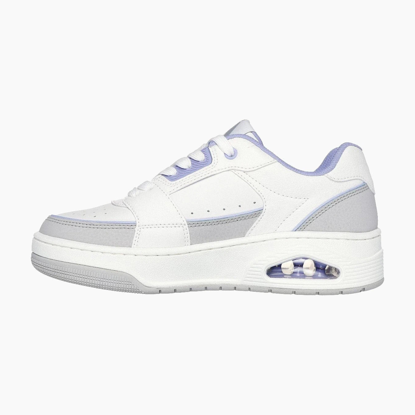 177710#WLV-WHITE LEATHER/ LAV DURALEATHER TRIM