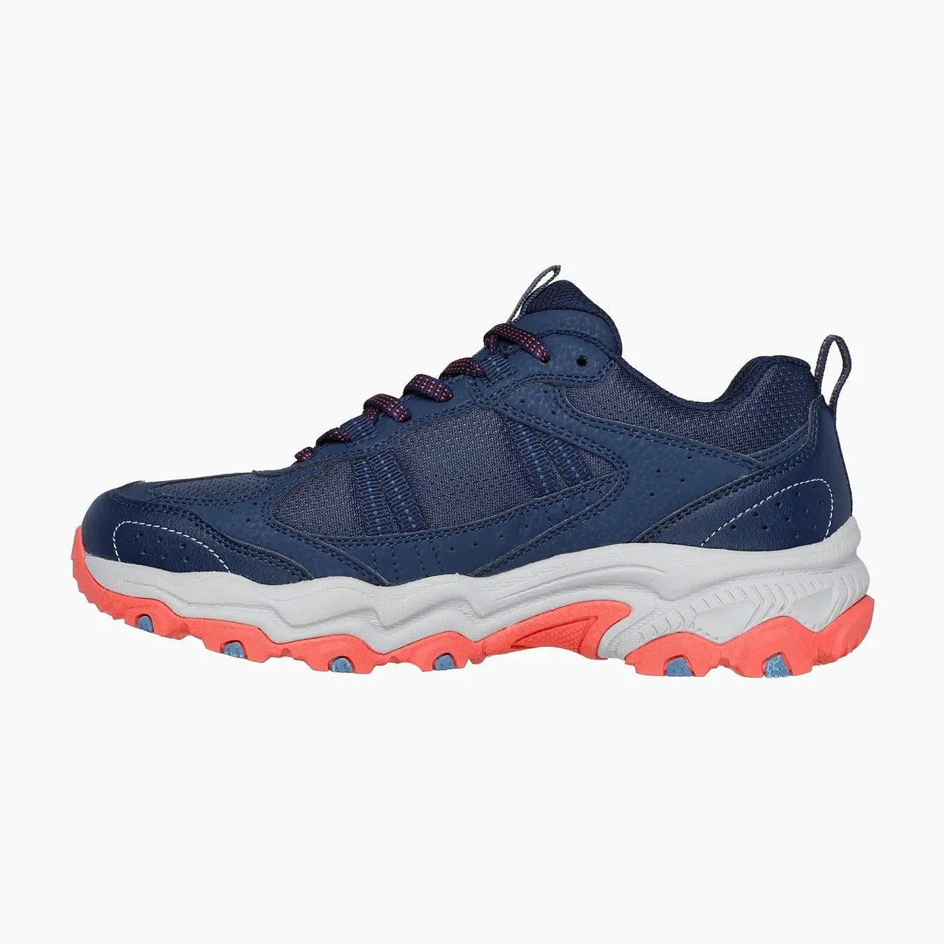 18125#NVCL/NAVY SYNTHETIC/TEXTILE/CORAL TRIM