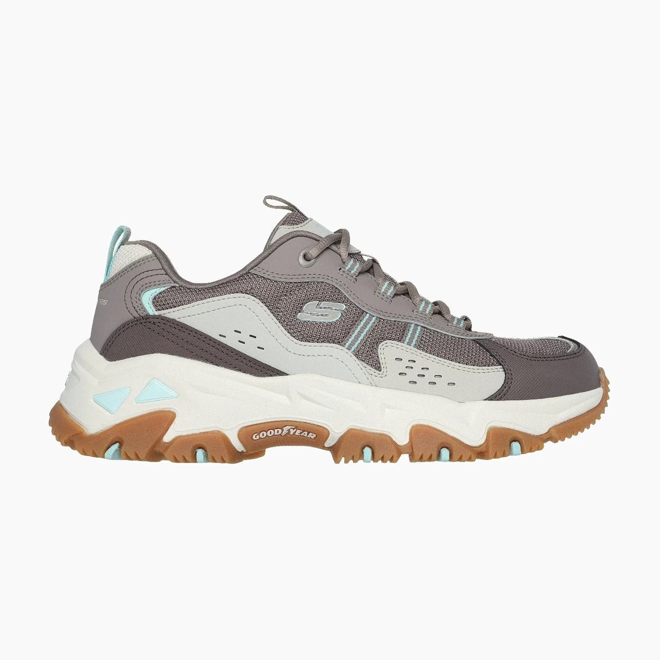 180128#CHTN-CHOCOLATE LEATHER/SYNTHETIC/TAN TRIM