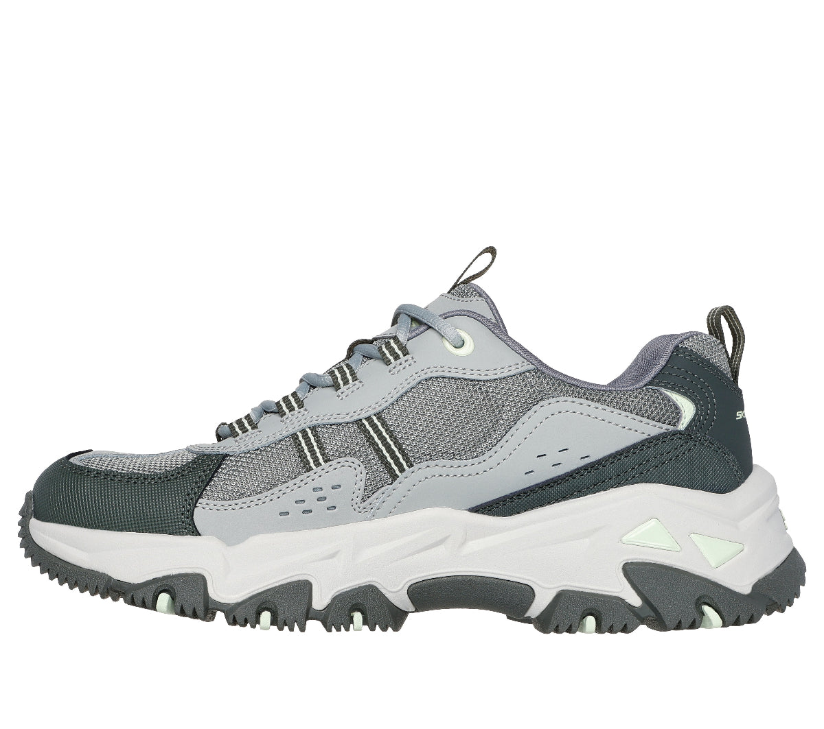 DLITES#GMLT-GREEN LEATHER/SYNTHETIC/MULTI TRIM
