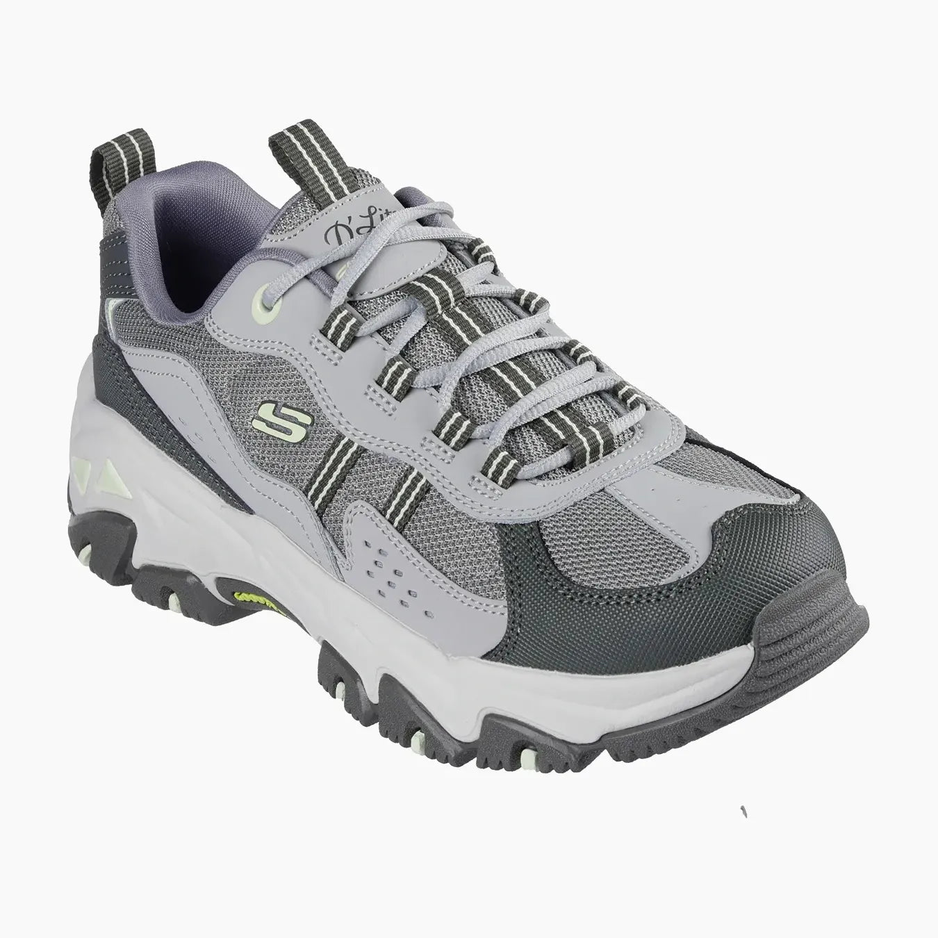 DLITES#GMLT-GREEN LEATHER/SYNTHETIC/MULTI TRIM