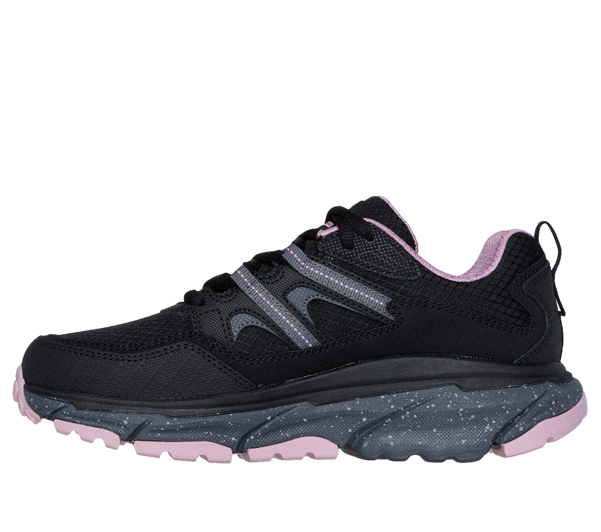 180166#BKCC-BLACK LEATHER/SYNTHETIC/CHARCOAL TRIM