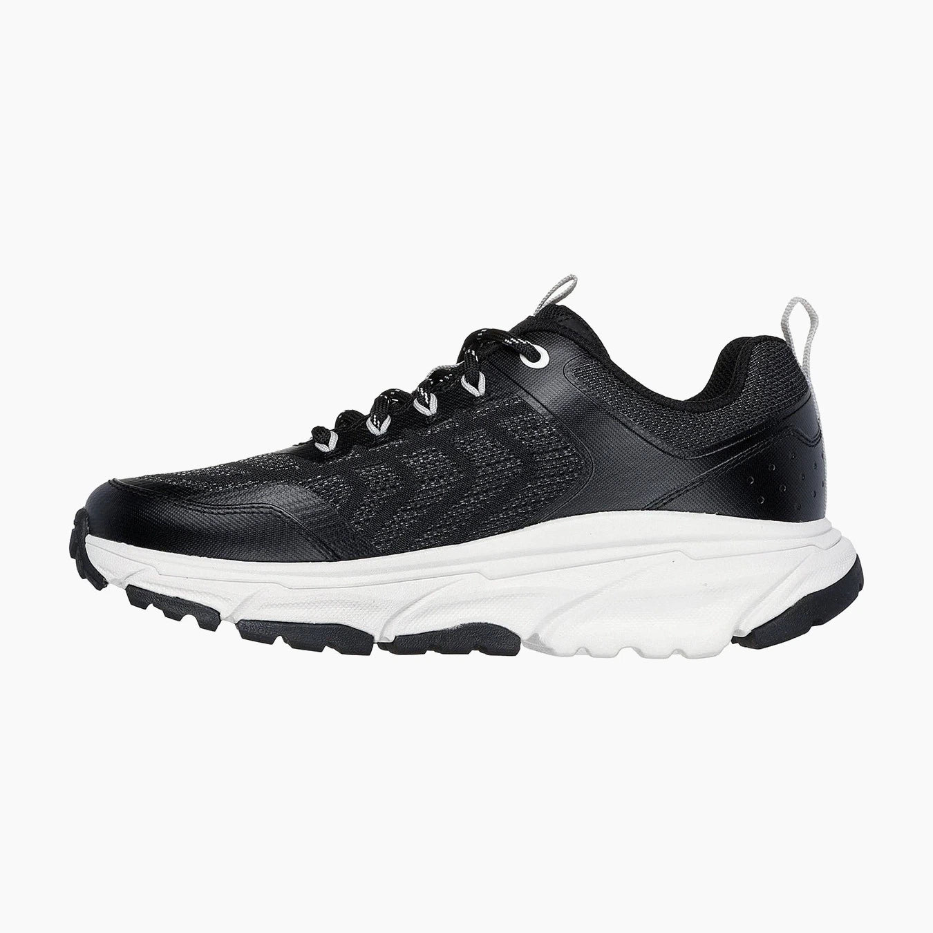 180167#BKGY-BLACK SYNTHETIC/TEXTILE/GRAY TRIM