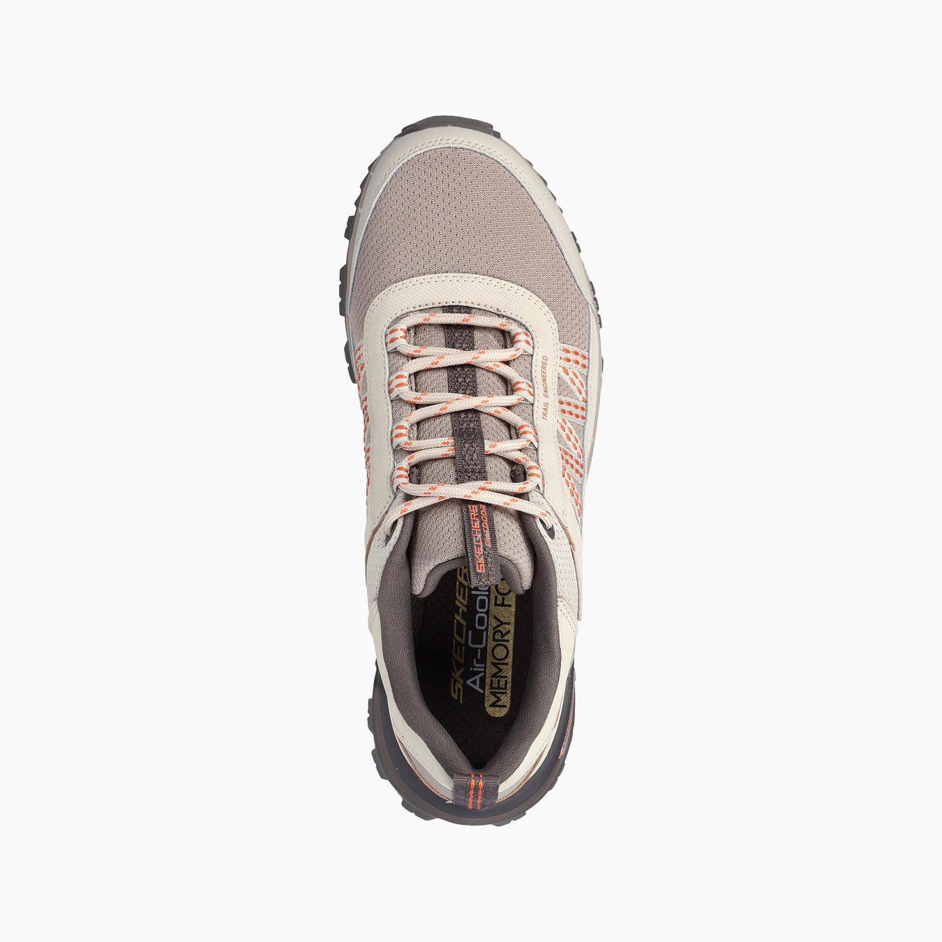 NTOR-NATURAL LEATHER/MESH/SYNTHETIC/ORANGE TRIM