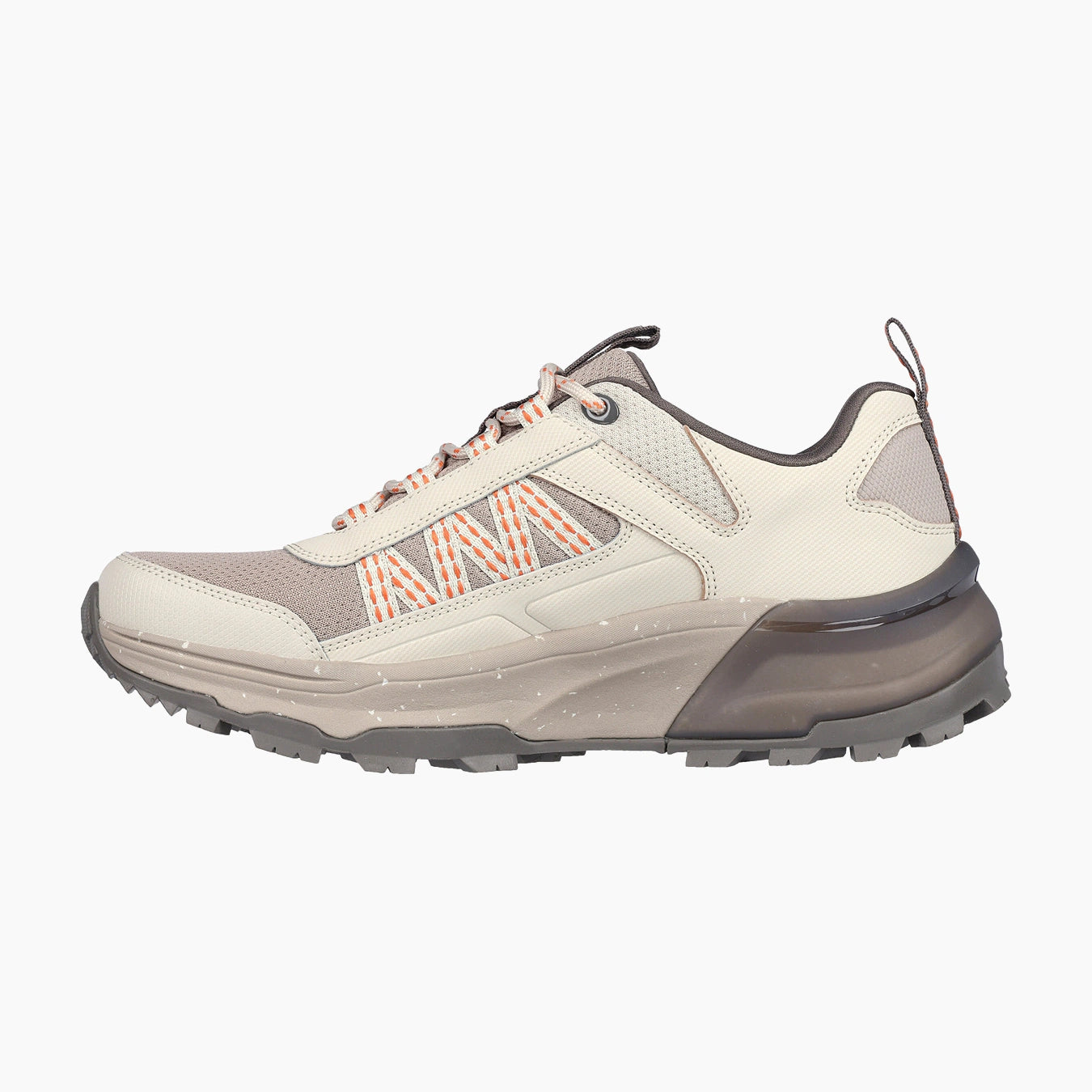 NTOR-NATURAL LEATHER/MESH/SYNTHETIC/ORANGE TRIM