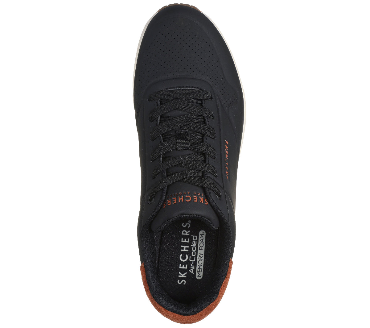 UNO#BLK-BLACK DURABUCK/CHESTNUT SUEDE / MESH TRIM