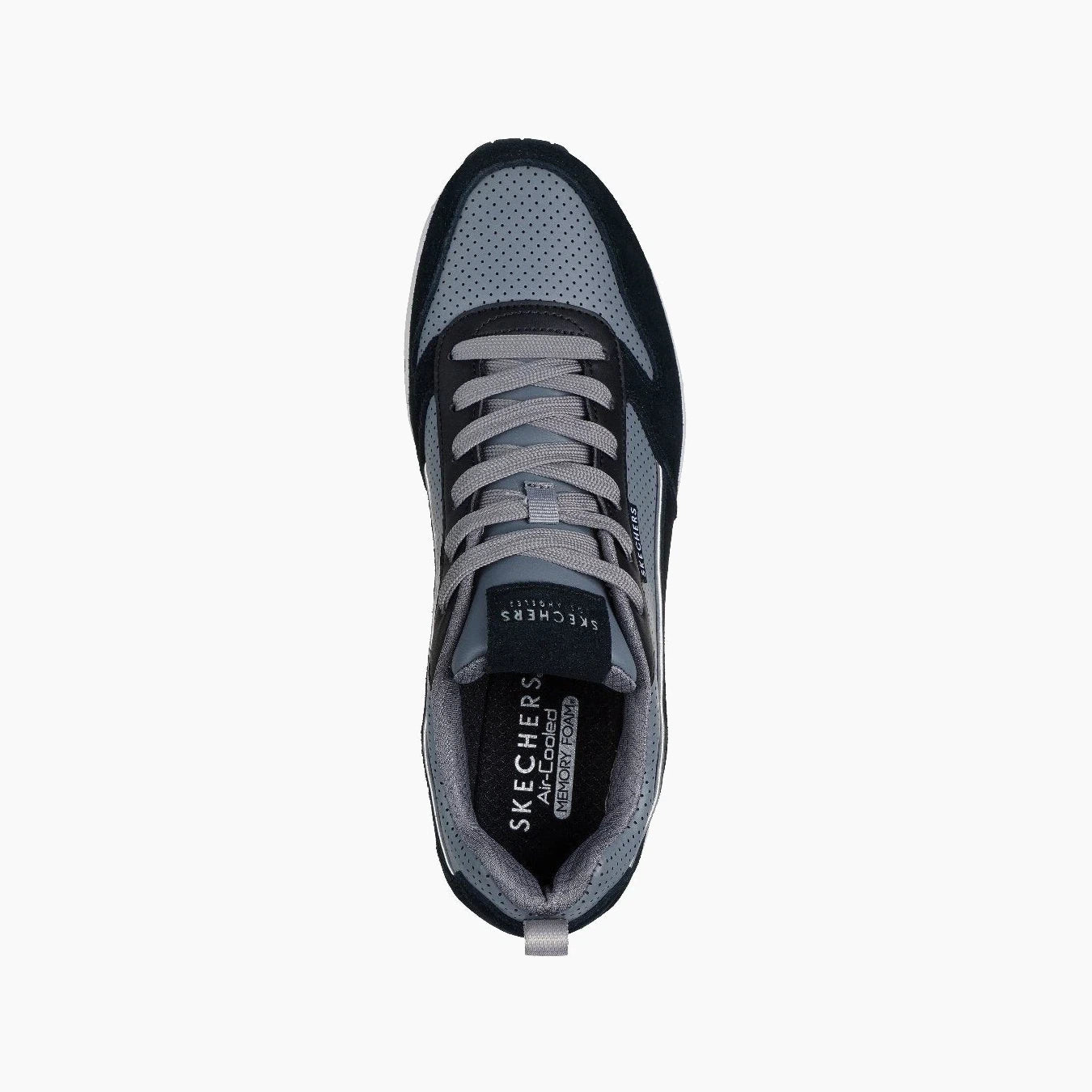 183011#BKGY-BLACK SUEDE / GREY DURALEATHER / MESH