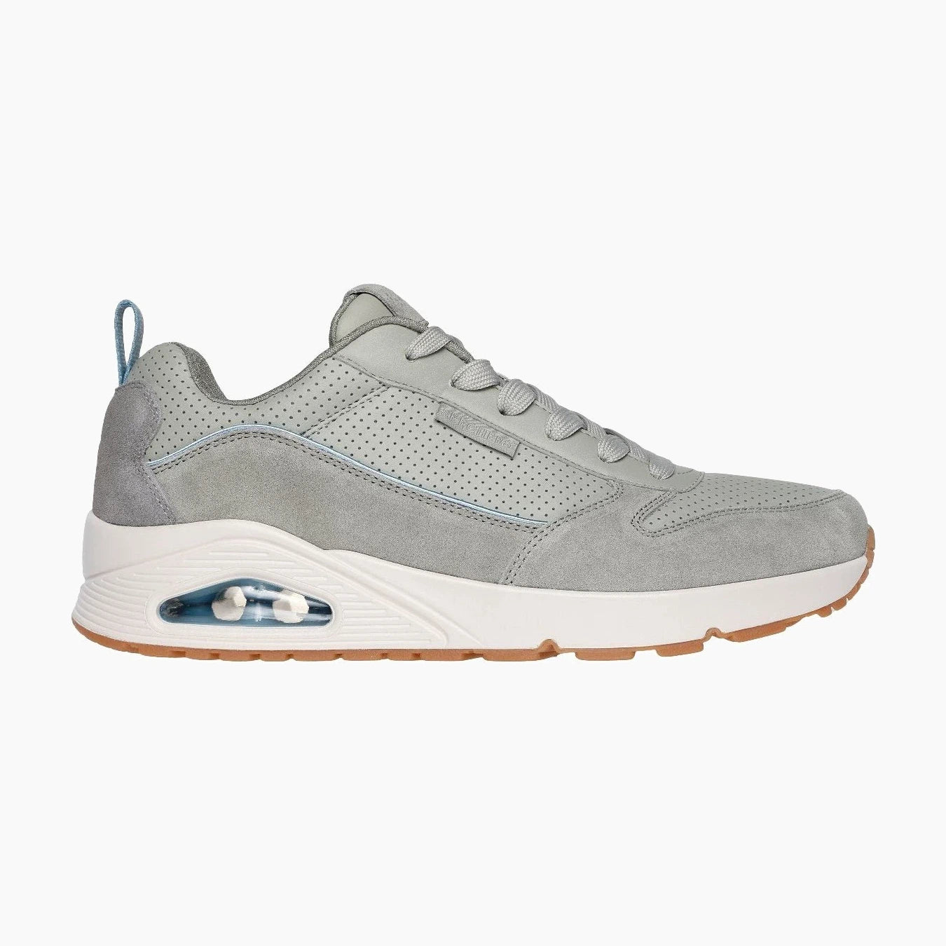 183011#SAGE-SAGE SUEDE / DURALEATHER / BLUE TRIM