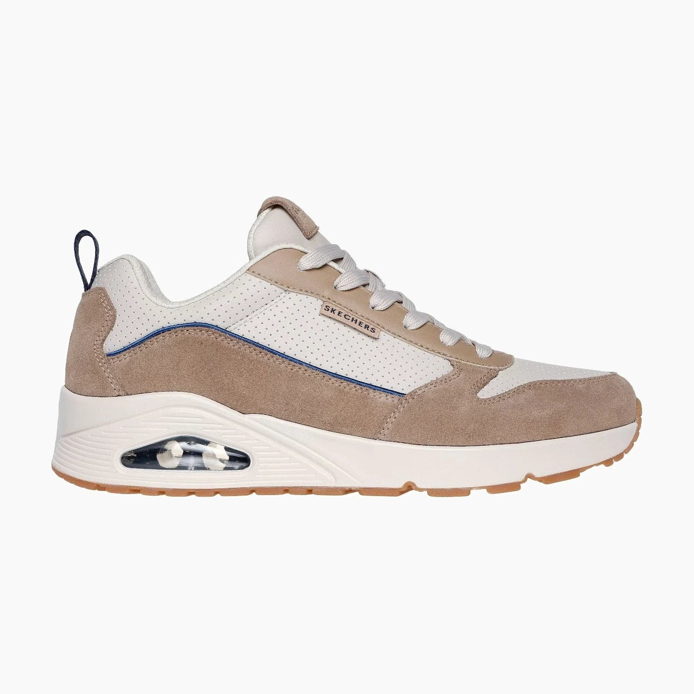 183011#SAND-SAND SUEDE / DURALEATHER / BLUE TRIM