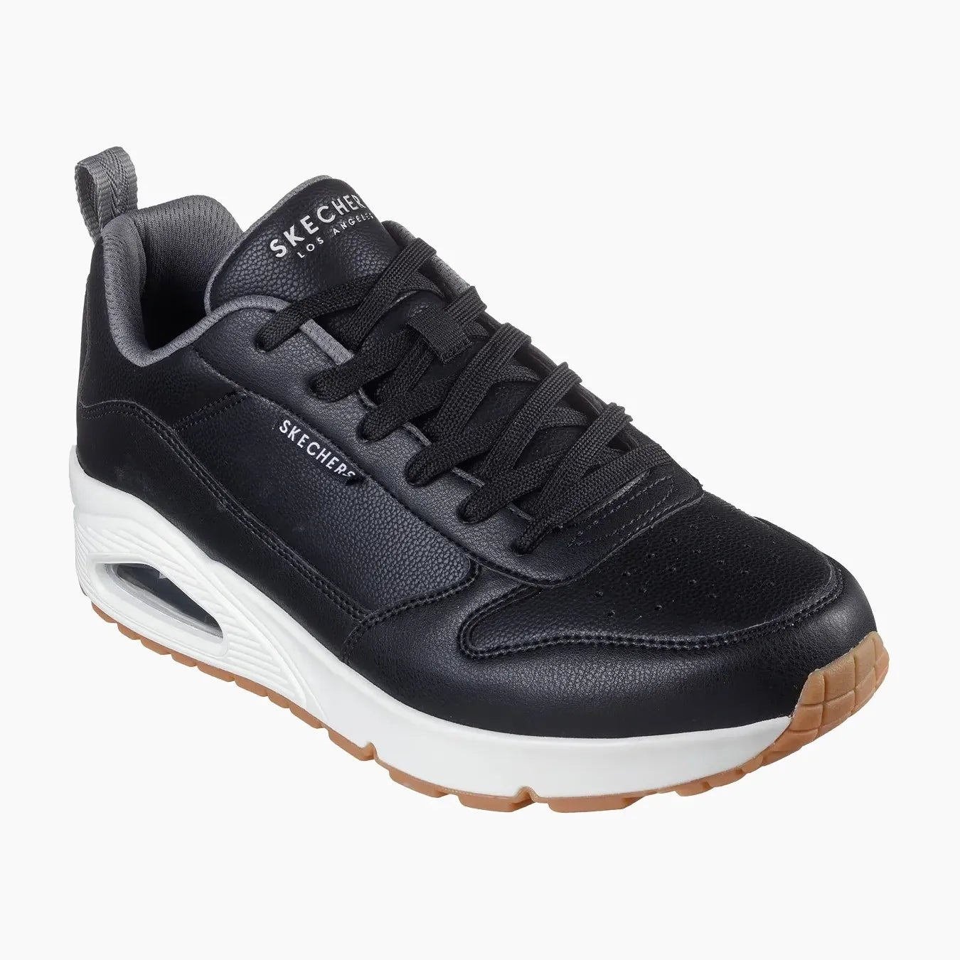 UNO#BKGY-BLACK DURALEATHER/GRAY MESH