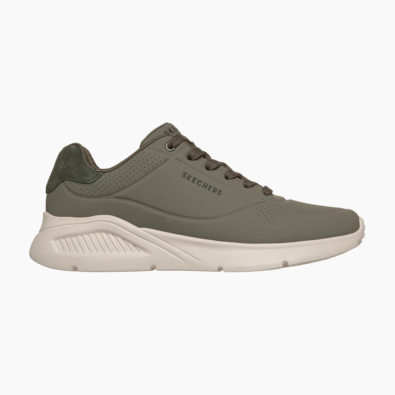 OLV-OLIVE LEATHER/PU/MESH