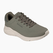 OLV-OLIVE LEATHER/PU/MESH