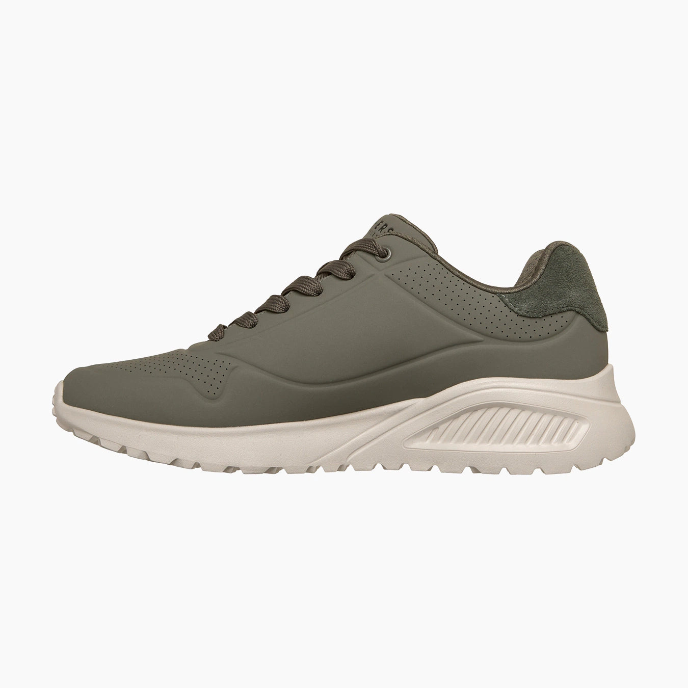 OLV-OLIVE LEATHER/PU/MESH
