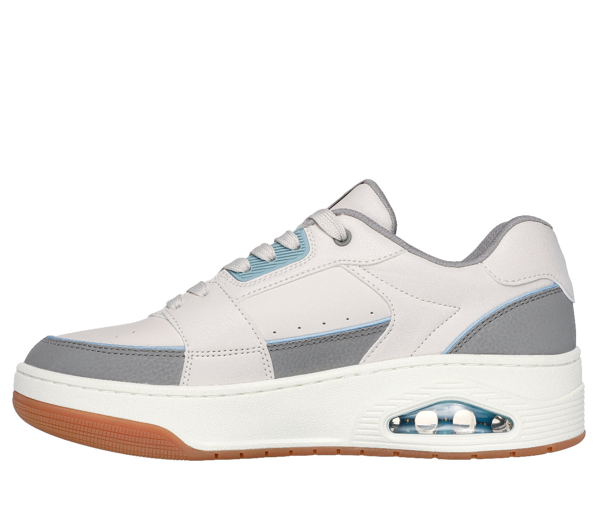 183140#NTGY-NATURAL DURALEATHER/ LEATHER / MESH / BLUE A