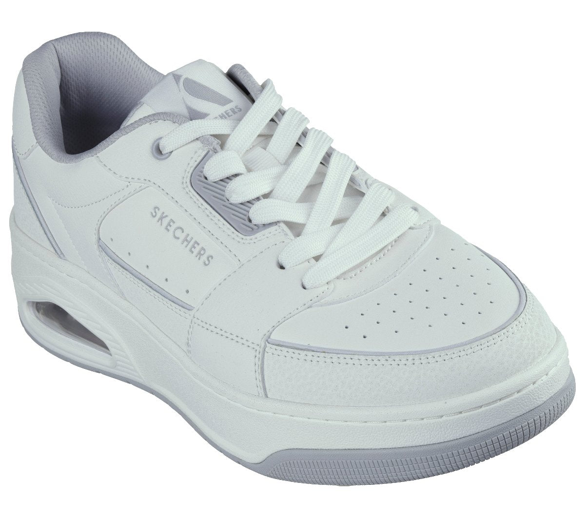 183140#WHT-WHITE LEATHER / DURALEATHER / GREY TRIM