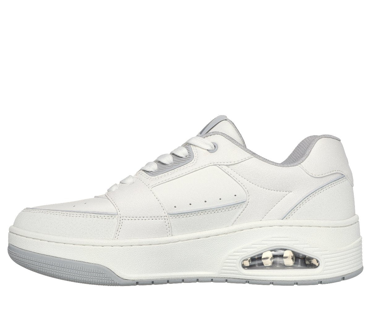 183140#WHT-WHITE LEATHER / DURALEATHER / GREY TRIM