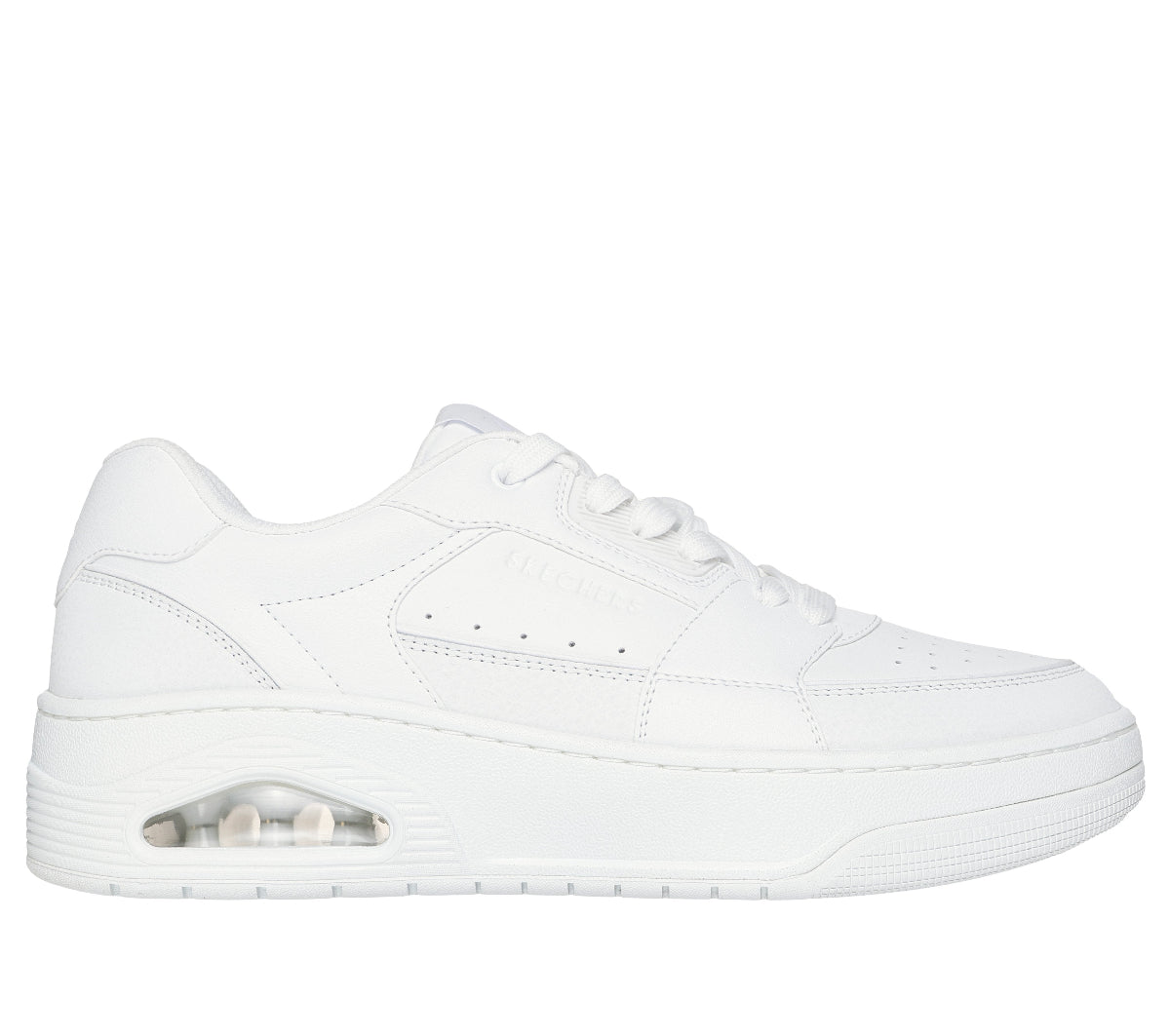 UNO#W-WHITE DURALEATHER/LEATHER/MESH