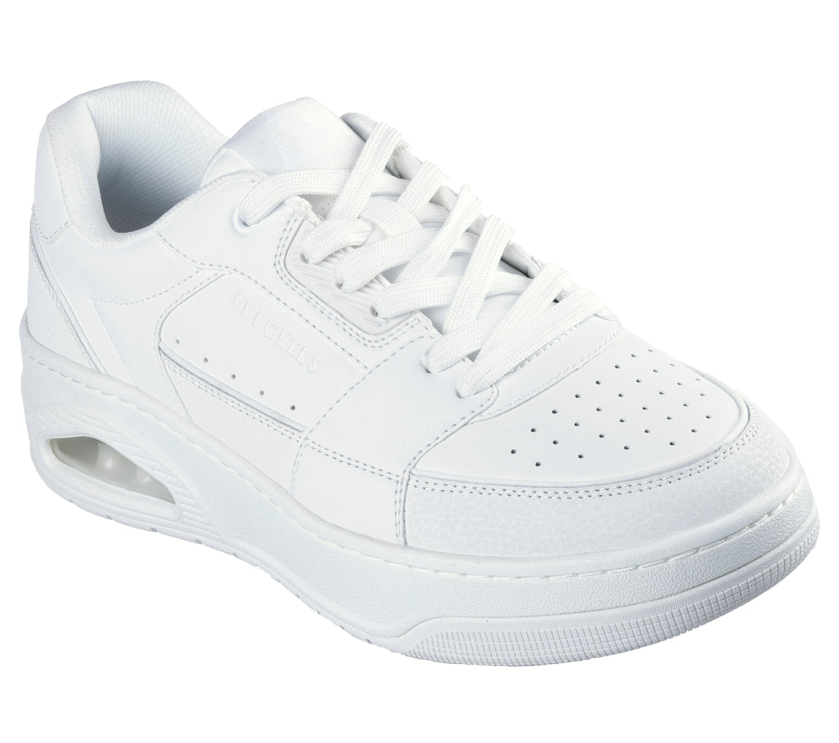 UNO#W-WHITE DURALEATHER/LEATHER/MESH