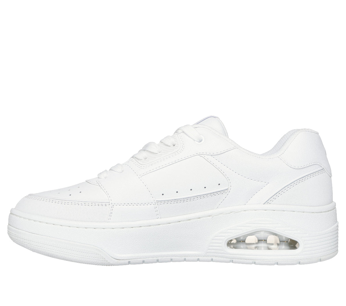 UNO#W-WHITE DURALEATHER/LEATHER/MESH