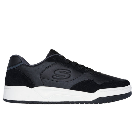 KOOPA#BLK-BLACK LEATHER AND SUEDE/DURALEATHER/MESH