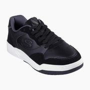 KOOPA#BLK-BLACK LEATHER AND SUEDE/DURALEATHER/MESH