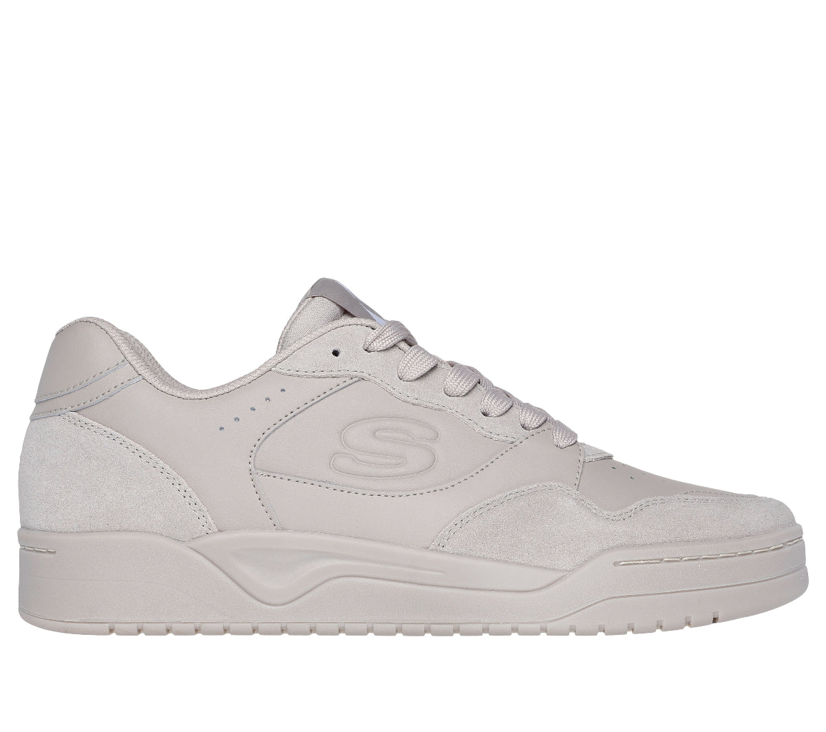 183241#TPE-CHATEAU GRAY LEATHER & SUEDE/DURALEATHER/MESH