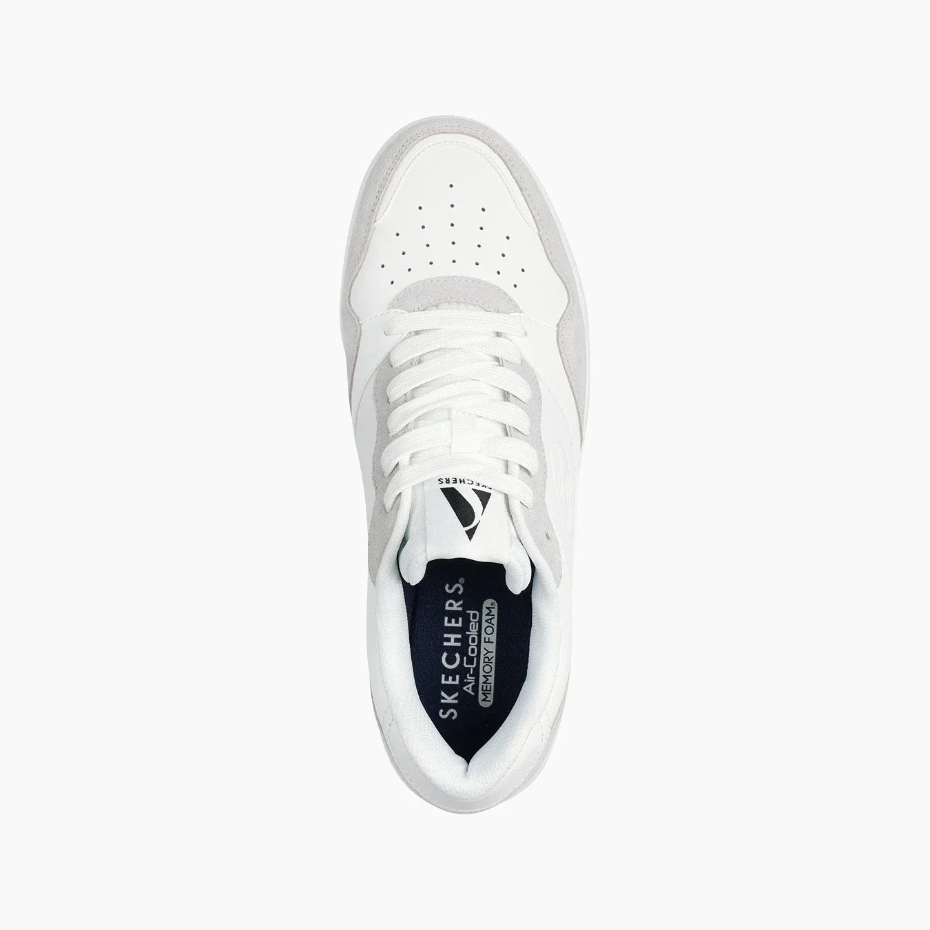 KOOPA#WHT-WHITE LEATHER AND SUEDE/DURALEATHER/MESH