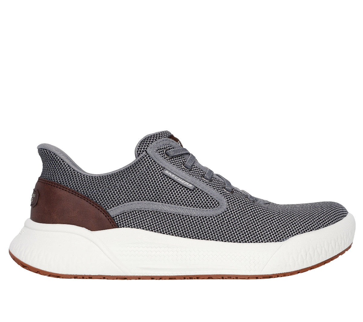 211008#GRY-GRAY KNIT/SYNTHETIC
