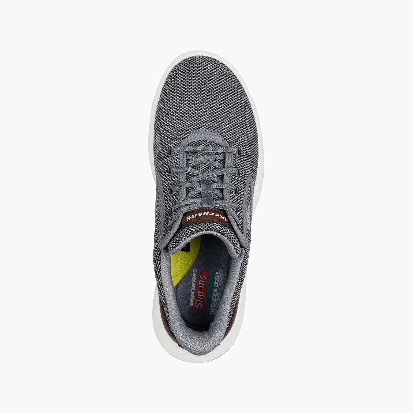 211008#GRY-GRAY KNIT/SYNTHETIC