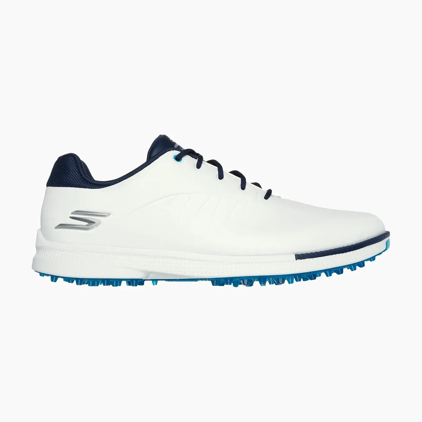 214099#WNVB-WHITE SYNTHETIC/ NAVY TRIM/BLUE TRIM