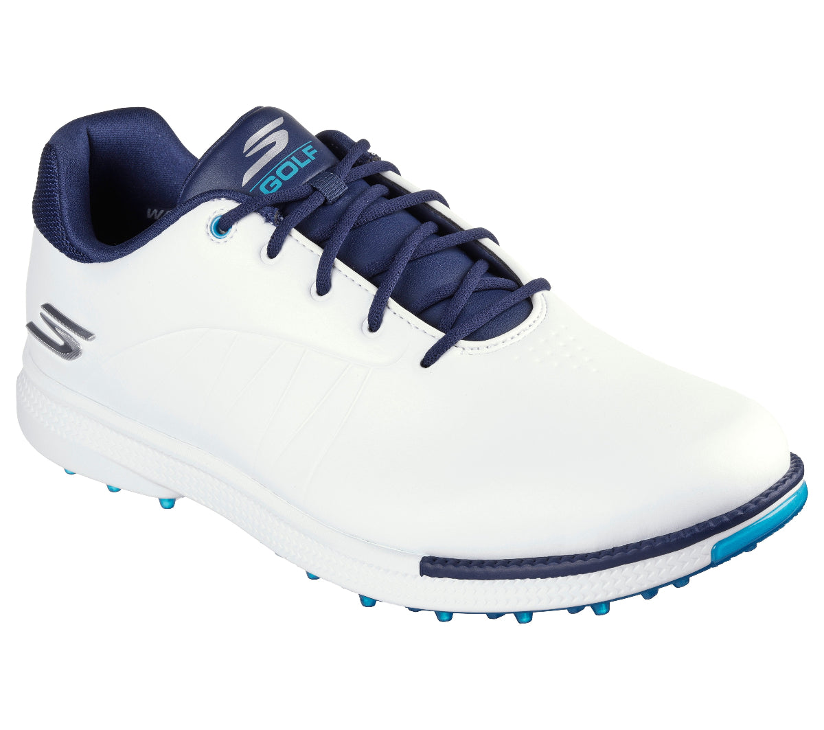 214099#WNVB-WHITE SYNTHETIC/ NAVY TRIM/BLUE TRIM