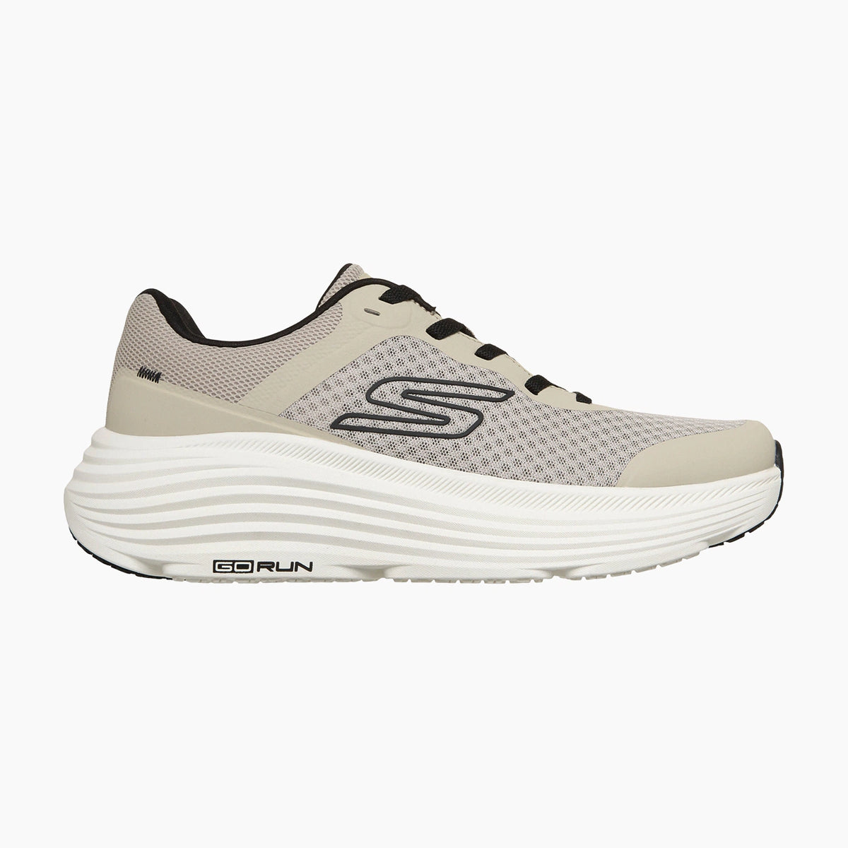 TPBK-TAUPE LEATHER/SYNTHETIC/MESH/BLACK TRIM