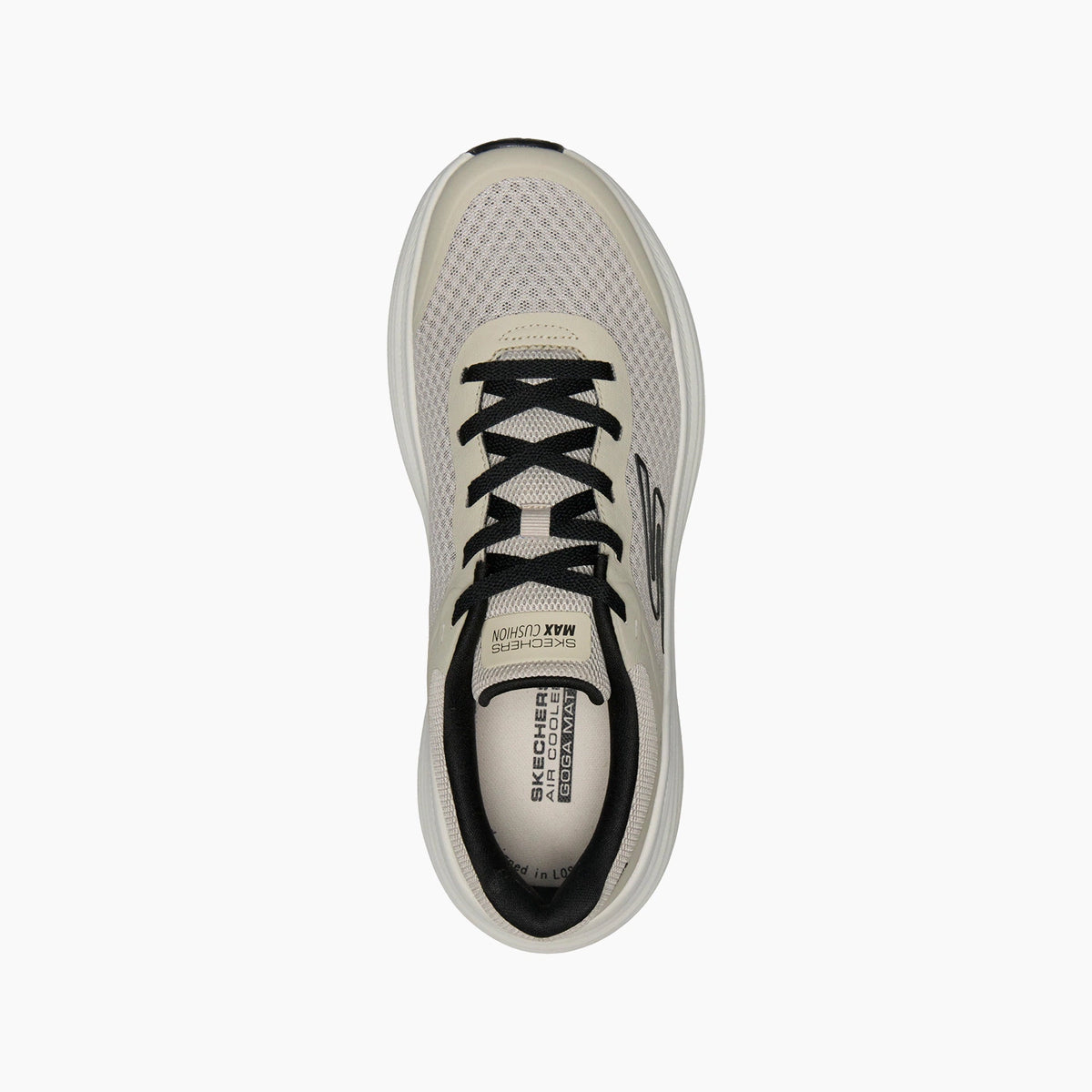 TPBK-TAUPE LEATHER/SYNTHETIC/MESH/BLACK TRIM